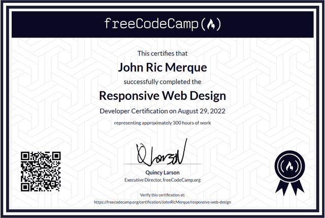 Responsive Web Design certification